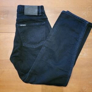 Harley Davidson Vintage Mens Classic Black Straight-Leg Jeans 100% Cotton Sz 33